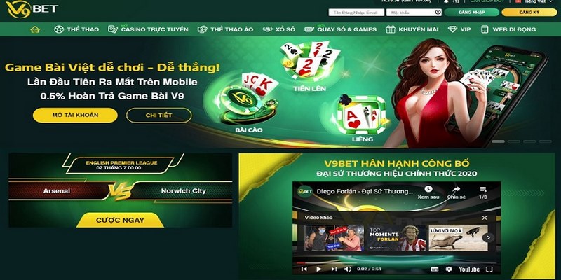 Ưu điểm làm nên khác biệt cho V9BET 